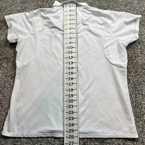 Chicago Cubs Antigua Womens‎ Polo Shirt XL White MLB Golf Performance Patch Logo - Picture 7 of 9